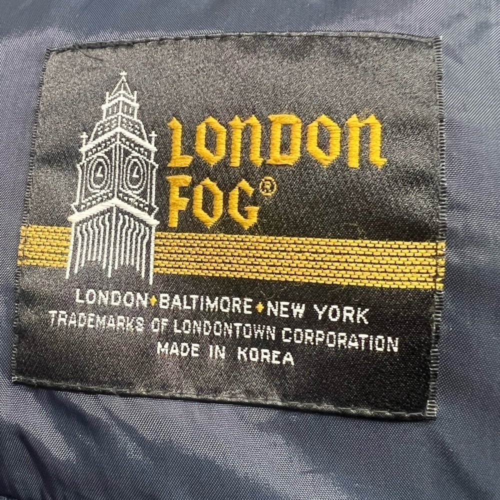 London Fog khaki jacket with cargo pockets and drawstring men’s size 42R - Picture 6 of 8